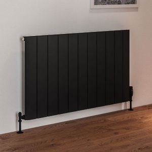 Eastbrook Peretti Matt Black Aluminium Designer Radiator 600 x 1040mm