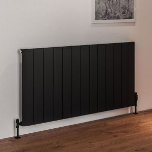 Eastbrook Peretti Matt Black Aluminium Designer Radiator 600 x 1230mm