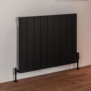 Eastbrook Peretti Matt Black Aluminium Designer Radiator 600 x 850mm