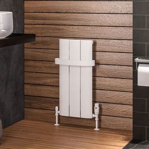 Eastbrook Peretti Matt White Aluminium Designer Radiator 600 x 280mm