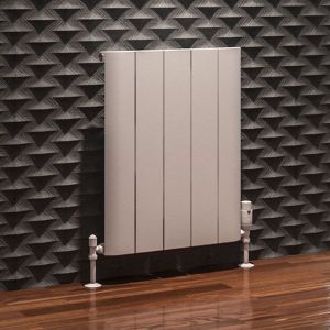 Eastbrook Peretti Matt White Aluminium Designer Radiator 600 x 470mm