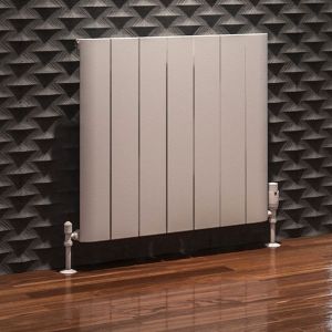 Eastbrook Peretti Matt White Aluminium Designer Radiator 600 x 660mm