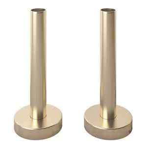 Eastbrook Brushed Brass Pipe Shroud and Collar Kit 200mm