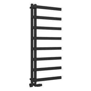 Eastbrook Platani Matt Black Designer Towel Rail 1150 x 500mm