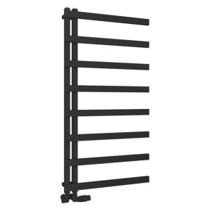 Eastbrook Platani Matt Black Designer Towel Rail 1150 x 600mm