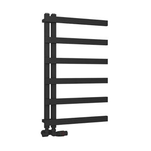 Eastbrook Platani Matt Black Designer Towel Rail 800 x 500mm