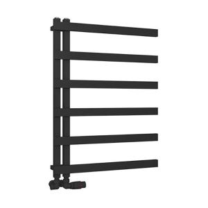 Eastbrook Platani Matt Black Designer Towel Rail 800 x 600mm