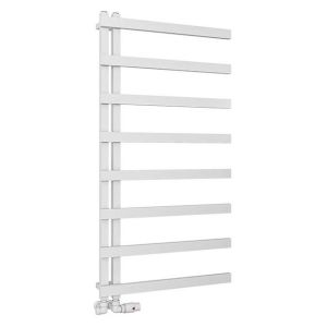 Eastbrook Platani Matt White Designer Towel Rail 1150 x 600mm