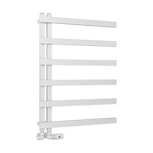 Eastbrook Platani Matt White Designer Towel Rail 800 x 600mm