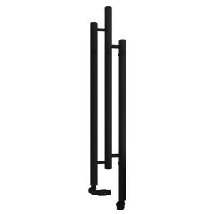 Eastbrook Portchester Matt Black Designer Towel Rail 1200 x 225mm