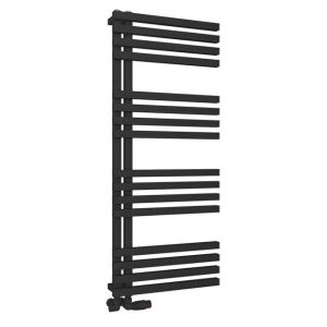 Eastbrook Reinbach Matt Black Designer Towel Rail 1200 x 500mm