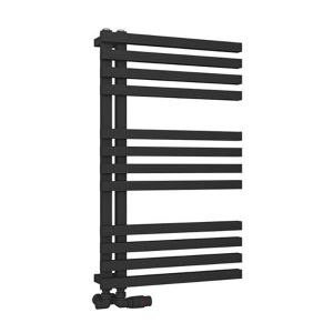 Eastbrook Reinbach Matt Black Designer Towel Rail 800 x 500mm