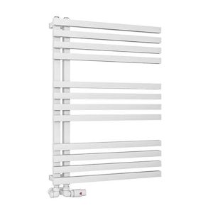 Eastbrook Reinbach Matt White Designer Towel Rail 800 x 600mm