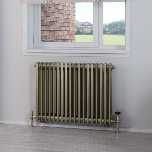 Eastbrook Rivassa Bronze Effect 2 Column Radiator 600 x 833mm