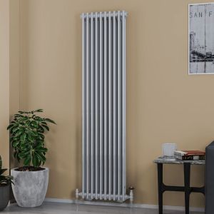 Eastbrook Rivassa Chrome Effect 2 Column Radiator 1800 x 473mm