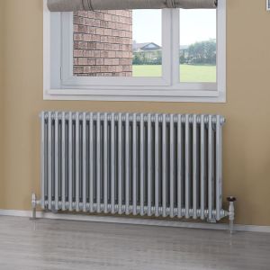 Eastbrook Rivassa Chrome Effect 2 Column Radiator 600 x 1148mm