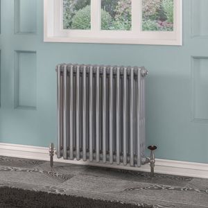 Eastbrook Rivassa Chrome Effect 3 Column Radiator 600 x 608mm