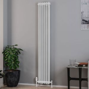 Eastbrook Rivassa Gloss White 2 Column Radiator 1800 x 293mm