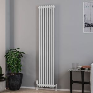 Eastbrook Rivassa Gloss White 2 Column Radiator 1800 x 383mm