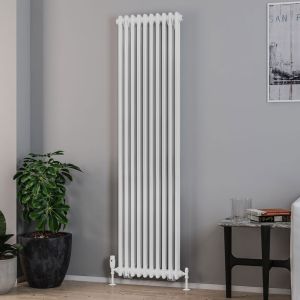 Eastbrook Rivassa Gloss White 2 Column Radiator 1800 x 473mm