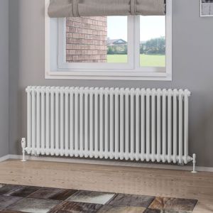 Eastbrook Rivassa Gloss White 2 Column Radiator 600 x 1460mm