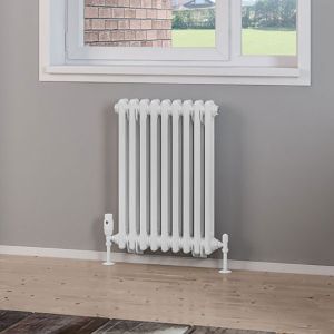 Eastbrook Rivassa Gloss White 2 Column Radiator 600 x 428mm