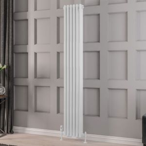 Eastbrook Rivassa Gloss White 3 Column Radiator 1800 x 293mm