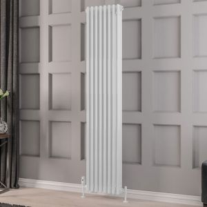 Eastbrook Rivassa Gloss White 3 Column Radiator 1800 x 383mm