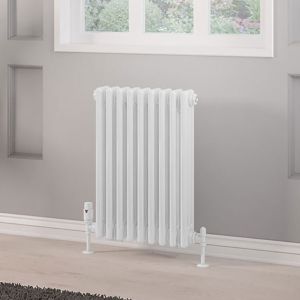 Eastbrook Rivassa Gloss White 3 Column Radiator 600 x 428mm