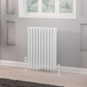 Eastbrook Rivassa Gloss White 3 Column Radiator 600 x 473mm