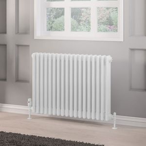 Eastbrook Rivassa Gloss White 3 Column Radiator 600 x 833mm