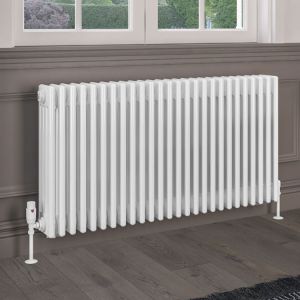 Eastbrook Rivassa Gloss White 4 Column Radiator 600 x 1190mm