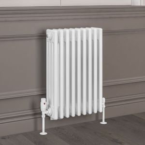 Eastbrook Rivassa Gloss White 4 Column Radiator 600 x 425mm