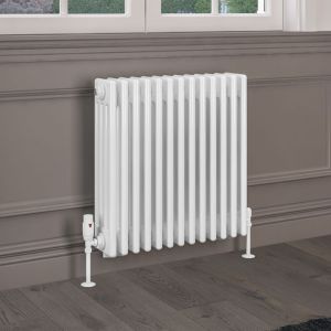 Eastbrook Rivassa Gloss White 4 Column Radiator 600 x 605mm