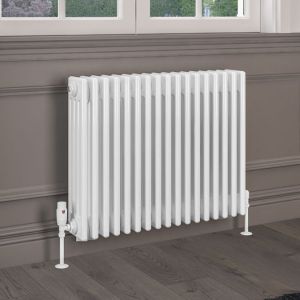 Eastbrook Rivassa Gloss White 4 Column Radiator 600 x 785mm