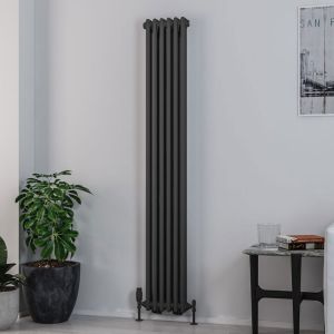 Eastbrook Rivassa Matt Anthracite 2 Column Radiator 1800 x 293mm