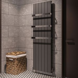 Eastbrook Rosano Matt Anthracite Aluminium Designer Radiator 1800 x 565mm