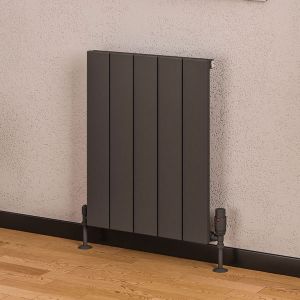 Eastbrook Rosano Matt Anthracite Aluminium Designer Radiator 600 x 470mm