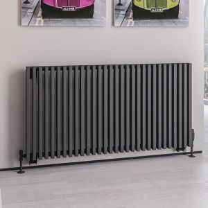 Eastbrook Rowsham Matt Anthracite Steel Designer Radiator 600 x 1180mm