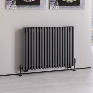 Eastbrook Rowsham Matt Anthracite Steel Designer Radiator 600 x 780mm