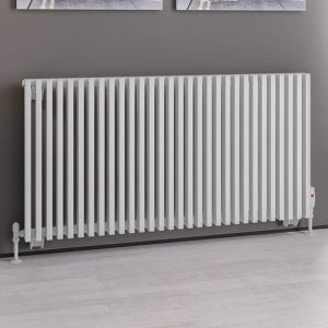 Eastbrook Rowsham Matt White Steel Designer Radiator 600 x 1180mm