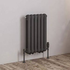 Eastbrook Rubano Matt Anthracite Steel Designer Radiator 600 x 383mm