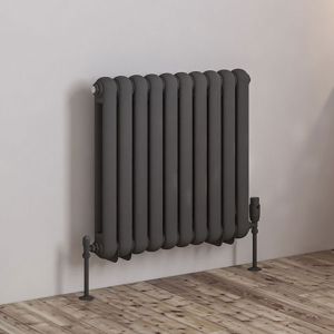 Eastbrook Rubano Matt Anthracite Steel Designer Radiator 600 x 623mm