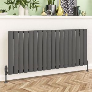 Eastbrook Sandhurst Matt Anthracite Aluminium Designer Radiator 600 x 1255mm