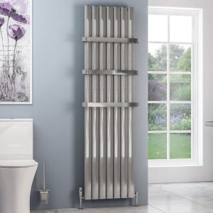 Eastbrook Sandhurst Polished Aluminium Designer Radiator 1800 x 485mm