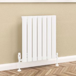 Eastbrook Sandhurst Matt White Aluminium Designer Radiator 600 x 485mm