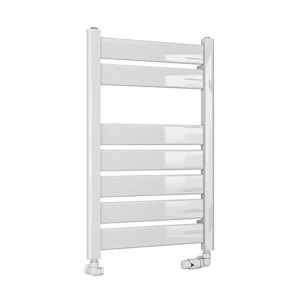 Eastbrook Santero Gloss White Designer Towel Rail 800 x 500mm