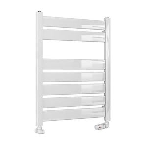 Eastbrook Santero Gloss White Designer Towel Rail 800 x 600mm