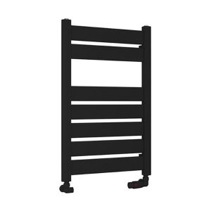 Eastbrook Santero Matt Black Designer Towel Rail 800 x 500mm