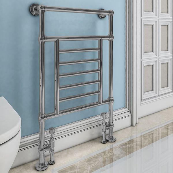 Eastbrook Sherbourne Chrome Traditional Towel Rail 960 x 600mm